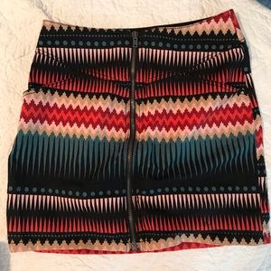 Divided tribal skirt